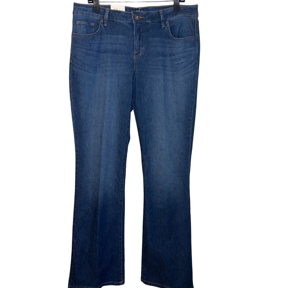 Style & Co Bootcut Low-Rise Jeans (Size‎ 14L, Curvy Fit, Stretch Denim) NEW